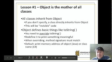 Java/C# - Inheritance 2 - this, super, base, Object, and Access Modifiers