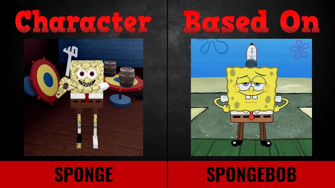 Piggy Spinoff Skins And The Characters They Re Based On Youtube - spongebob roblox skin