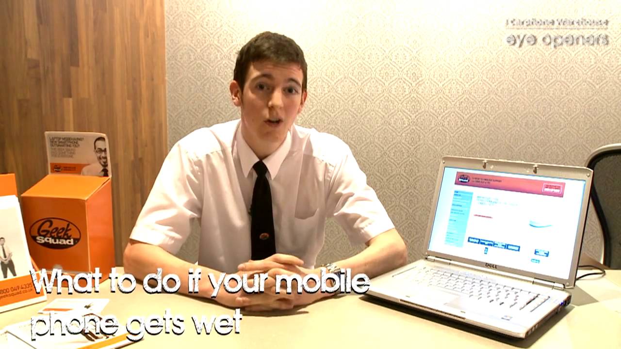 What to do if your mobile phone gets wet - YouTube