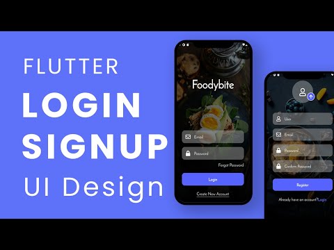 Flutter Login and registration UI Design | Tutorial | Speed Code