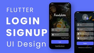 Flutter Login and registration UI Design | Tutorial | Speed Code