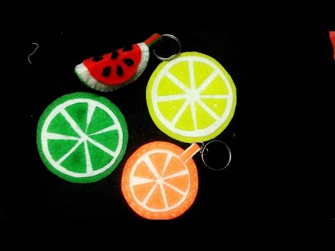 DIY - Handmade cách làm móc chìa khóa, lót cốc bằng vải dạ nỉ | by Dzung Mac | Foci