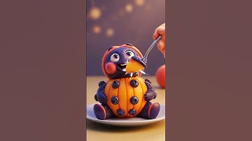 The Blueberry–Peach Creature Has Arrived! 🍑🫐✨ | Fantastical Macro Art