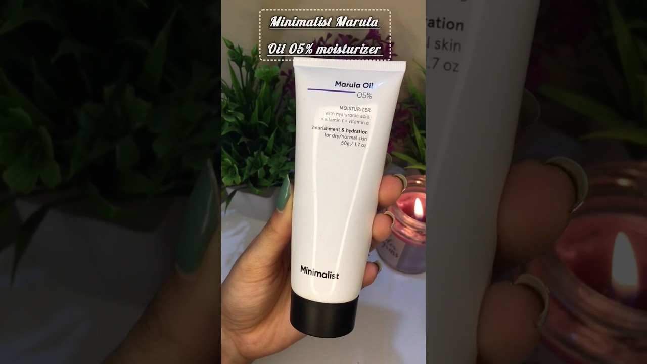 Minimalist Marula Oil moisturizer for dry skin 🤍😍 
