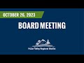Fraser valley regional district board meeting  october 26 2023