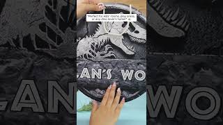 Transform Your Space with the Dinosaur World Personalized Wood Sign
