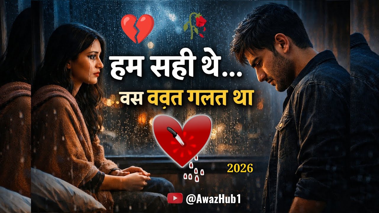 हम सही थे… बस वक़्त गलत था 💔 | Dard Bhara Hindi Breakup Song | Male Female Duet 2026