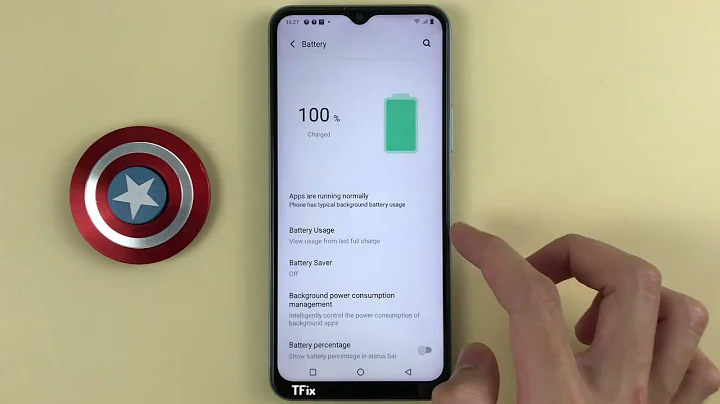 Battery saving mode on Vivo Y21 Android 12
