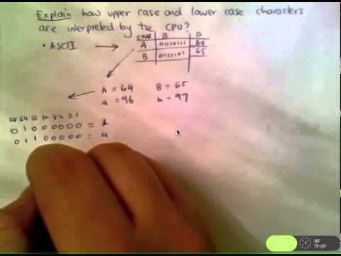 OPT3 - ASCII and Upper-Lowercase Characters