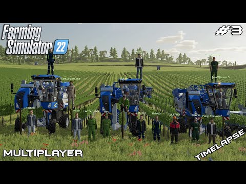 Big Grape Harvest With New Hollands | Haut-Beyleron | Farming Simulator 22 Multiplayer | Episode 3