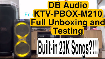 DB Audio KTV-PBOX-M210 Built-In Karaoke Party Box Full Unboxing and Testing