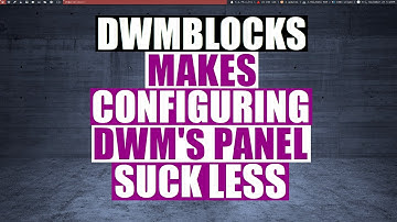 Configuring Dwm