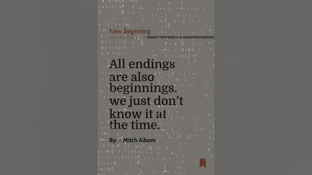 Quote by Mitch Albom: You have to start over.