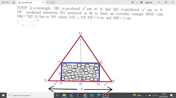 B | MAY/JUNE 2024 MATHEMATICS PAPER 1 - Calculus Application (Max Area of rectangle EFGH) | GRADE 12