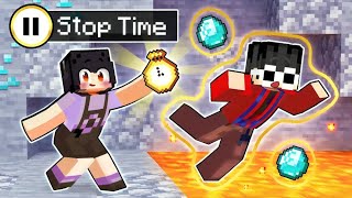 Stopping TIME To PRANK My FRIENDS In Minecraft!