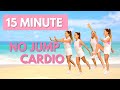 15 MINUTE NO JUMPING  - LOW IMPACT CARDIO WORKOUT - EASY TO FOLLOW