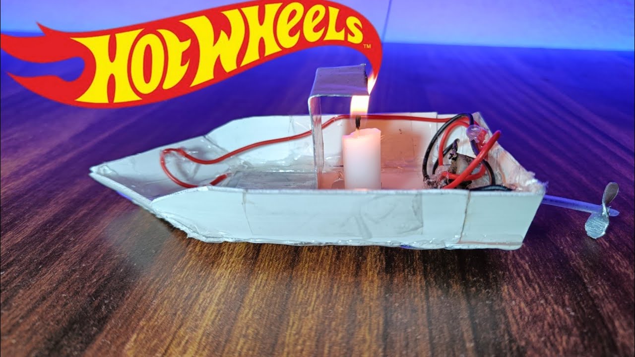 How To Make candle boat.  / make boat with peltier module, aag se chalne wali boat ⛵ diy