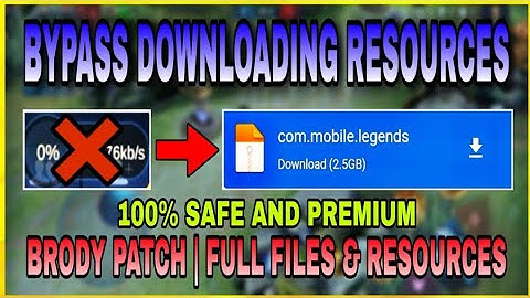 BYPASS DOWNLOADING RESOURCES SCRIPT | 100% SAFE AND WORKING | BRODY PATCH | PARDZ GAMING