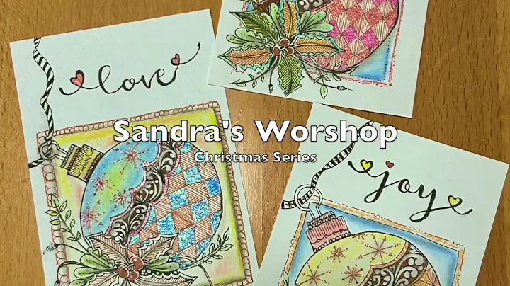 Zentangle Christmas Ornament 🎁 Relaxing Holiday Drawing