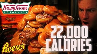 THE PEANUT BUTTER KRISPY KREME CASTLE | 22,000+ CALORIES