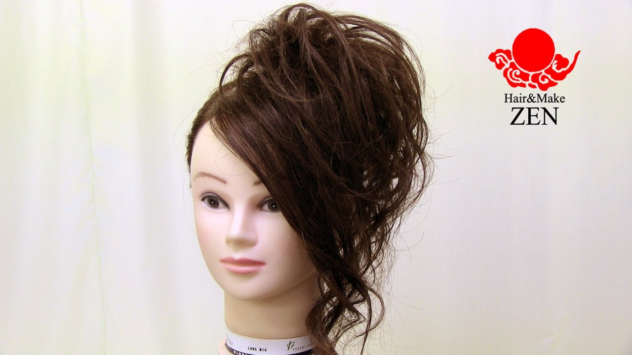 スーパーロング散らしサイドアップ Zenのヘアセット43 Side Updo With Super Long Hair Tutorial Youtube