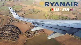 RYANAIR B737-800 Landing London Stansted, UK [4K]