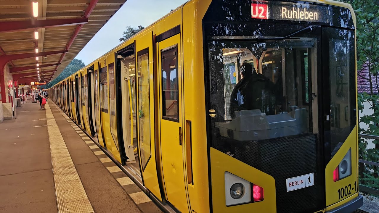 U-Bahn Berlin Mitfahrt im HK00 1002 von Pankow bis Ruhleben auf der ...