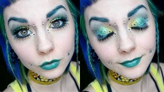 Yellow and Green Eyeshadow Tutorial