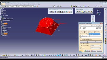 #multisectionsolidincatia Multisection solid in catiaV5