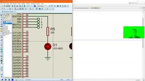 Control de Giro de un Motor Pao a Paso con PIC16f877A en Ensamblador,| simulado en Proteus 8