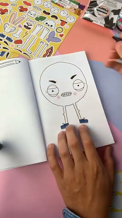 Using stickers in my Just Doodle book! #colouringbook #art