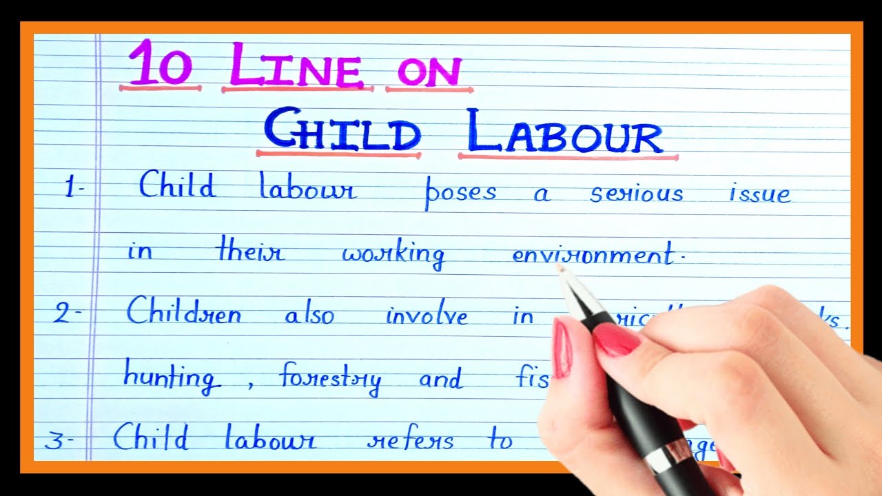 essay on child labour 10 lines