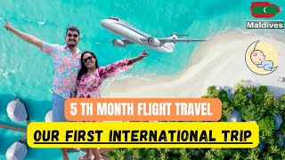🤰5 മാസം വിമാനത്തിൽ കയറിയപ്പോൾ Our Babymoon In Maldives 🥰 | Pineapple Couple by Pineapple Couple 7,627 views 1 year ago 15 minutes