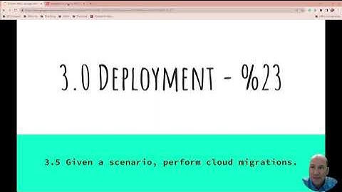Cloud+ 3.5 Given a scenario, perform cloud migrations.