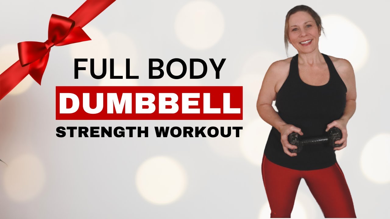 25 Min FULL BODY DUMBBELL at HOME WORKOUT (Strength Training - TRISETS ...