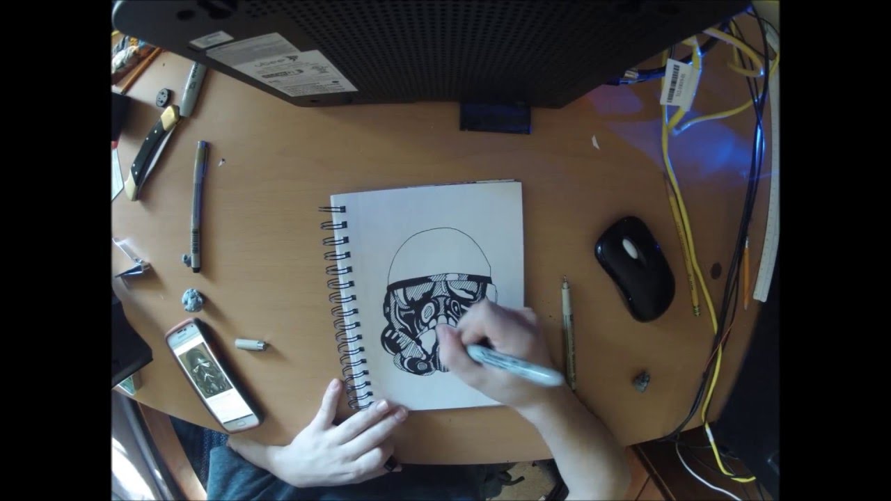 Shadow Trooper Drawing Time Lapse - YouTube Shadow Trooper Drawing Time Lapse - YouTube