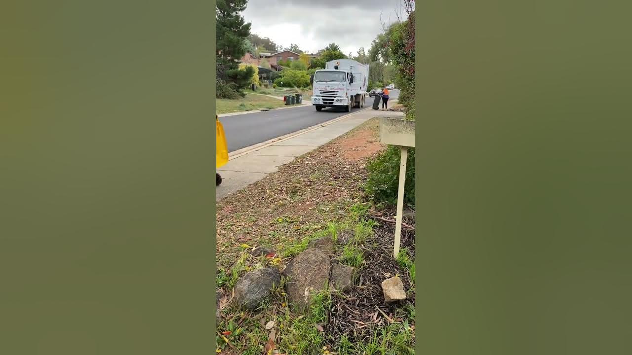 AHE garbage truck Canberra YouTube
