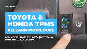 Toyota & Honda TPMS Relearn Procedure | TPMS TY1.0 & TPMS HN 1.0