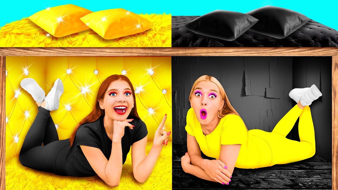 Секретный Домик Под Кроватью | Богатая vs Бедная Челлендж