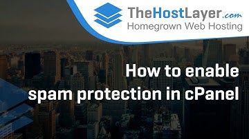 How to enable spam protection in cPanel