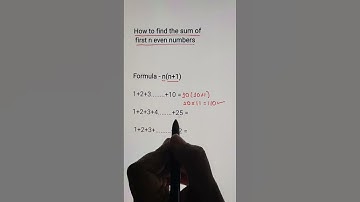 How to find the sum of first N natural numbers #maths