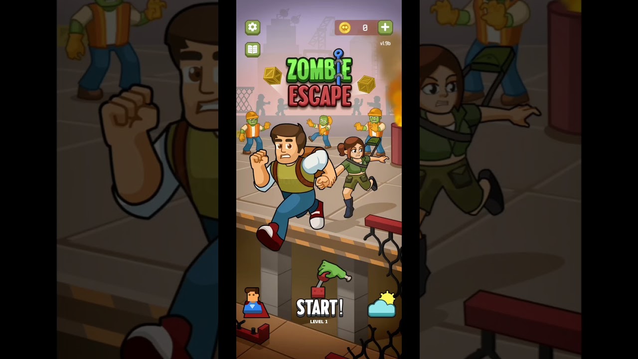 Zombie Escape: Pull the pins & save your friends! Level 1 #GawangLoncat #ZombieEscape #Shorts