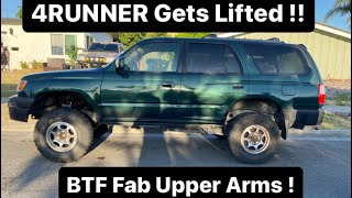 3rd Gen 4Runner gets a lift !! BTF Fabrication Upper Arms and Bilstein Shocks !
