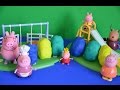 Play Doh Peppa Pig Surprise Eggs Peppa Pig Friends Mammy Pig Daddy pig WOW