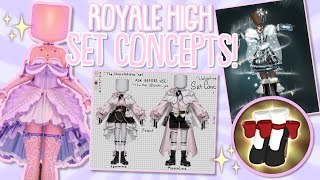 Royale High Set concepts for Winter. I thought it would be cool for there  to be a Nutcracker Set & Reindeer Set so I drew some concepts~ I think they  came out