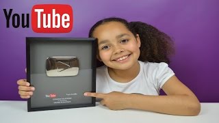 100,000 Subscribers Youtube Silver Play Button Award | Toys AndMe