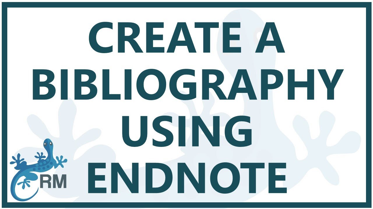 create bibliography from endnote