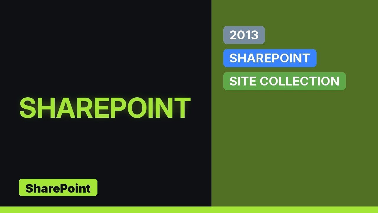 Sharepoint: Create a new site collection with a subsite - YouTube