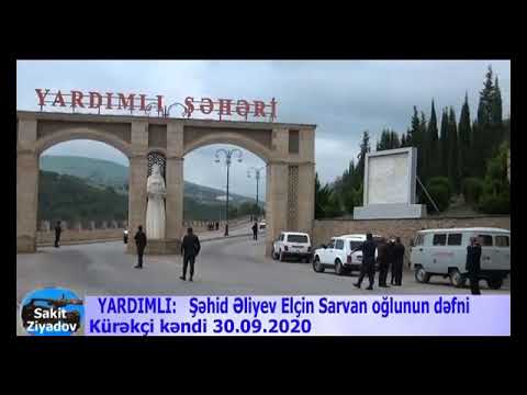 Yardımlı Şəhidi Əliyev Elçin Sarvan oğlunun dəfni.