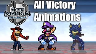 Super Smash Bros Crusade v0.9.1 - All Victory Animations & Themes